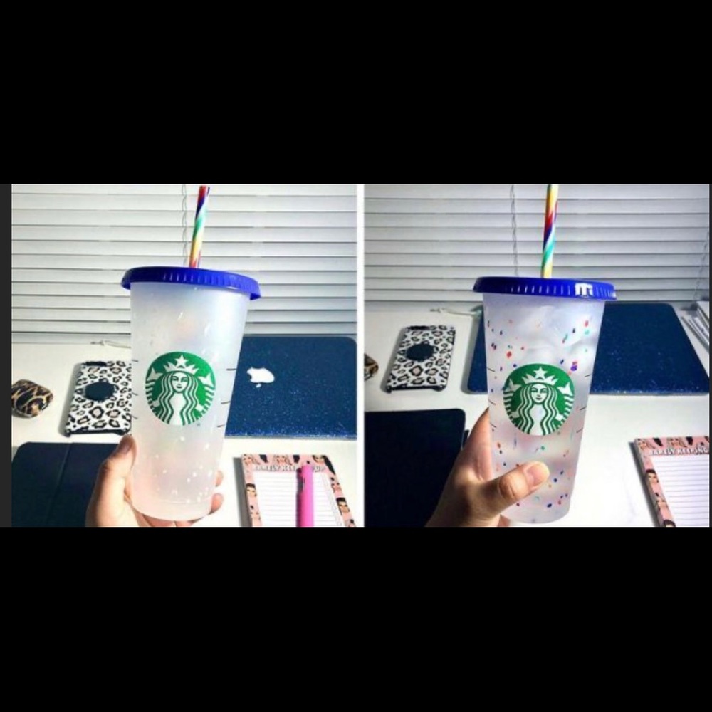 Starbucks color changing cups